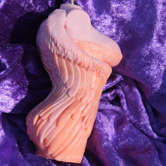 Angel Wing Torso Candle - Picture 3 of 6